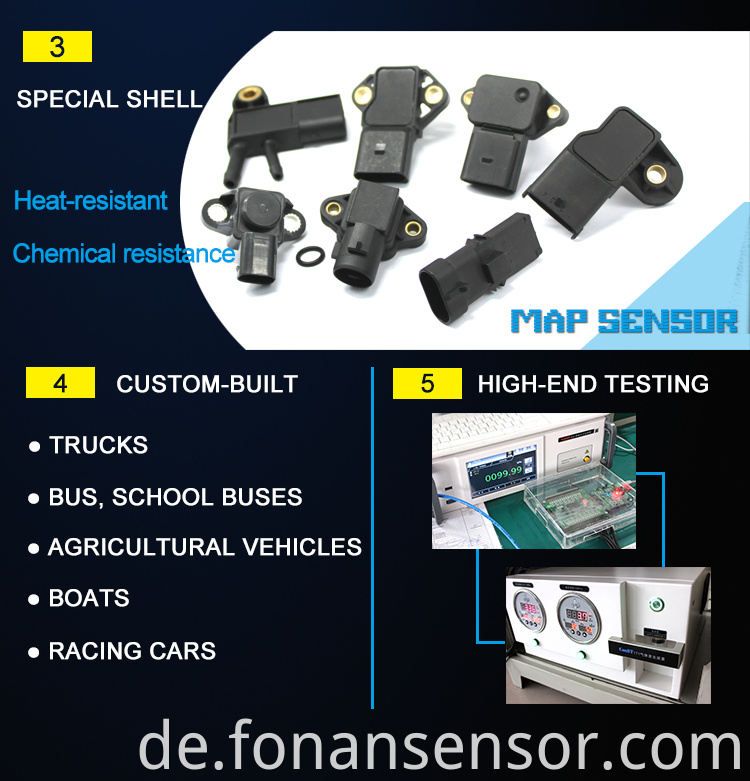 Ansaugkrümmer-Absolutdruck-MAP-Sensor für VW AUDI FABIA I 1.4 03D906051 5WK9693 03D906051A